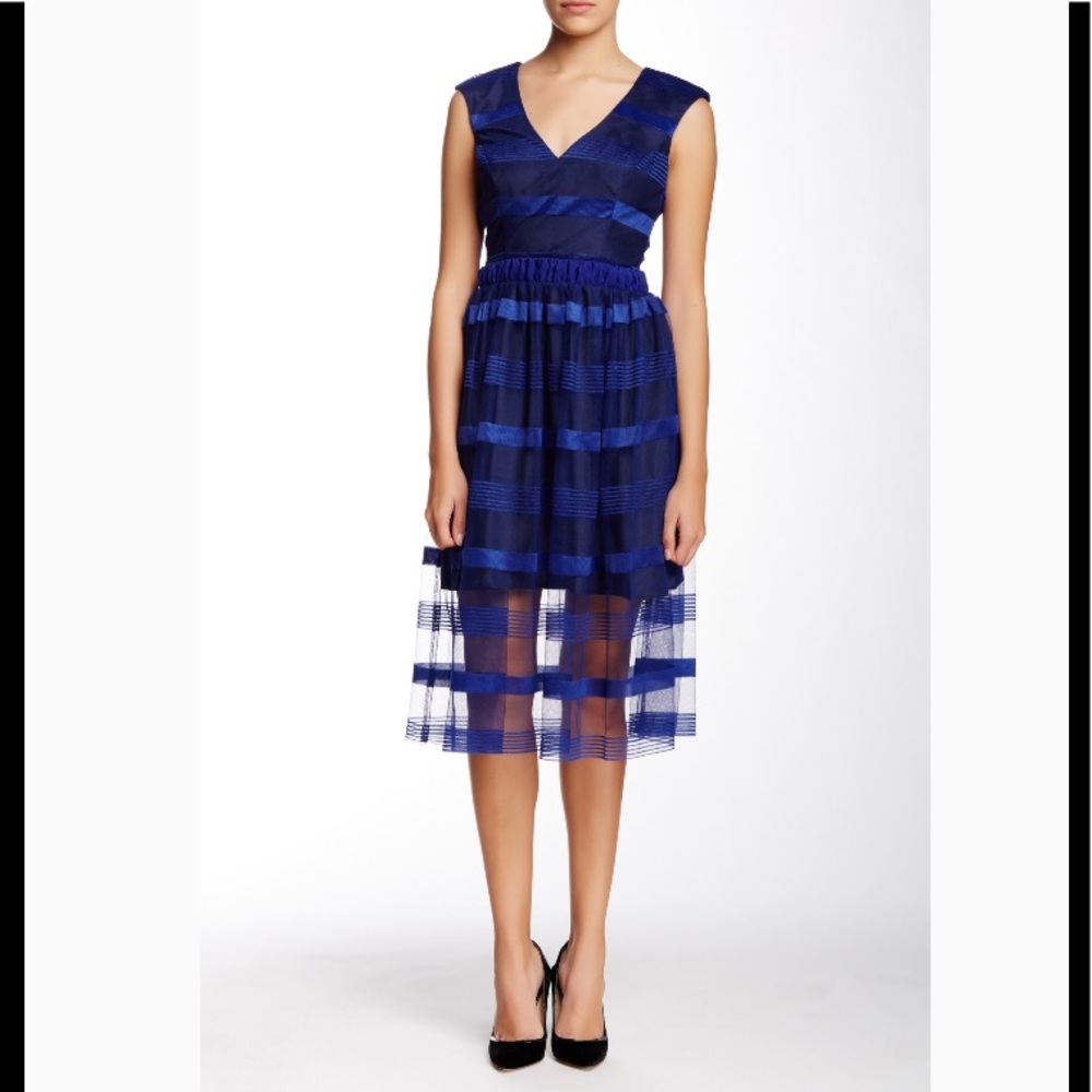 ABS By Allen Schwartz royal blue dress - Picture 2 of 7